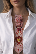 Sacred Heart Tie Necklace