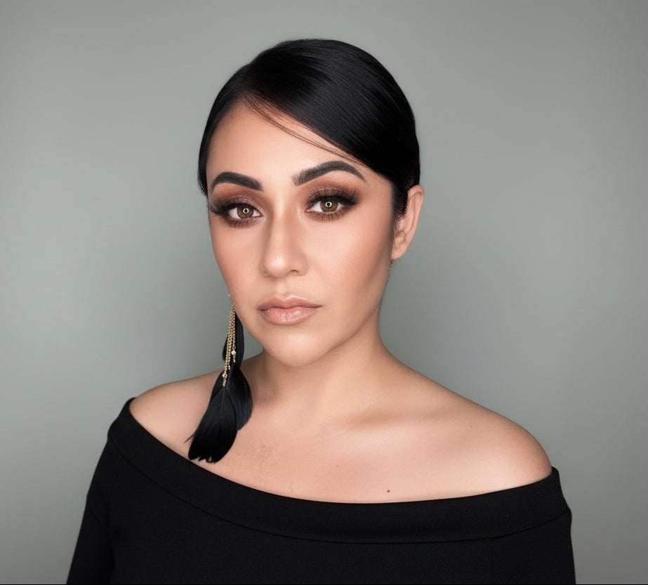Single Black Tassel Feather Ear Cuff