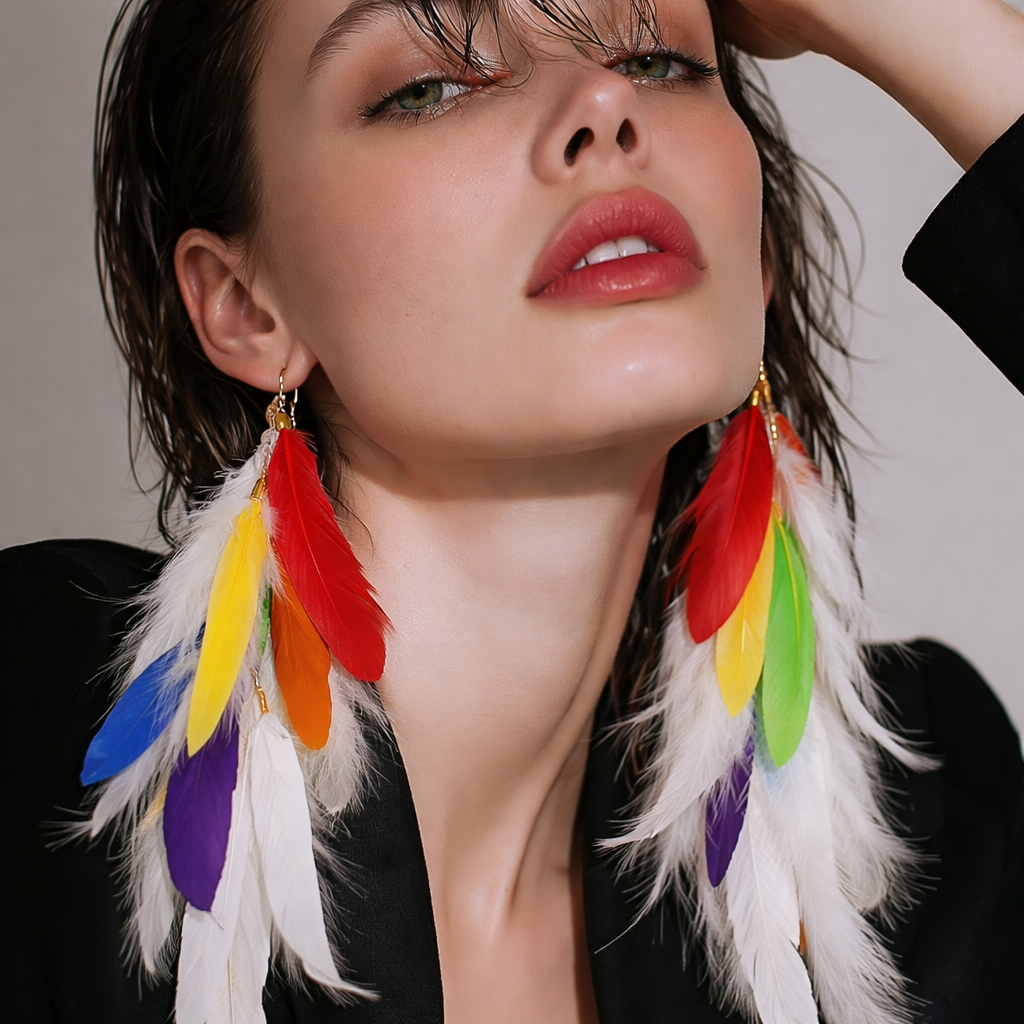 Love. Hope. Friendship. Feather Earrings