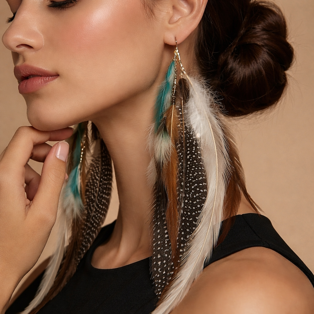 Luna Feather Earrings