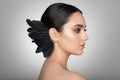 Black Feather Ear Cuff