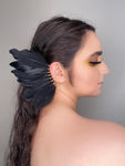 Black Feather Ear Cuff