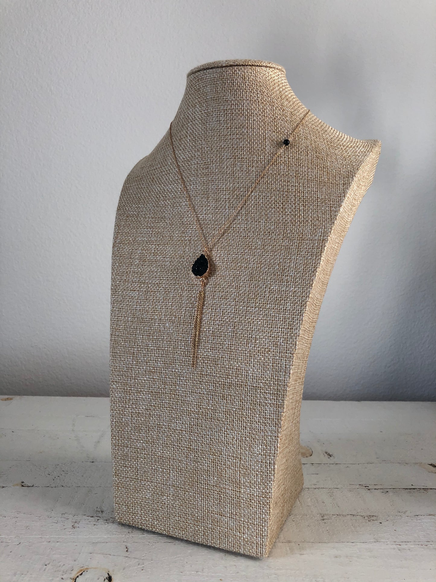 Faux Druzy Lariat