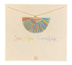 Love. Hope. Friendship. Boho Necklace