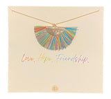 Love. Hope. Friendship. Boho Necklace